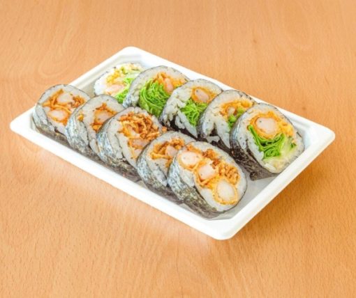 A25- Rolo Grande c/ Gambas Panadas e Salada