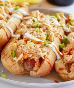 Buffalo Chicken Hot Dog